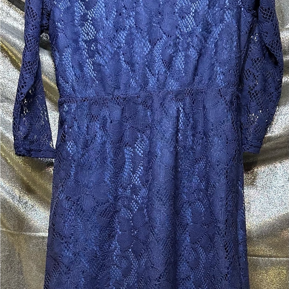 Blue lace dress